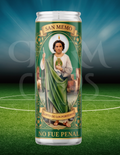 San Memo Prayer Candle – "No Fue Penal" World Cup Fan Edition