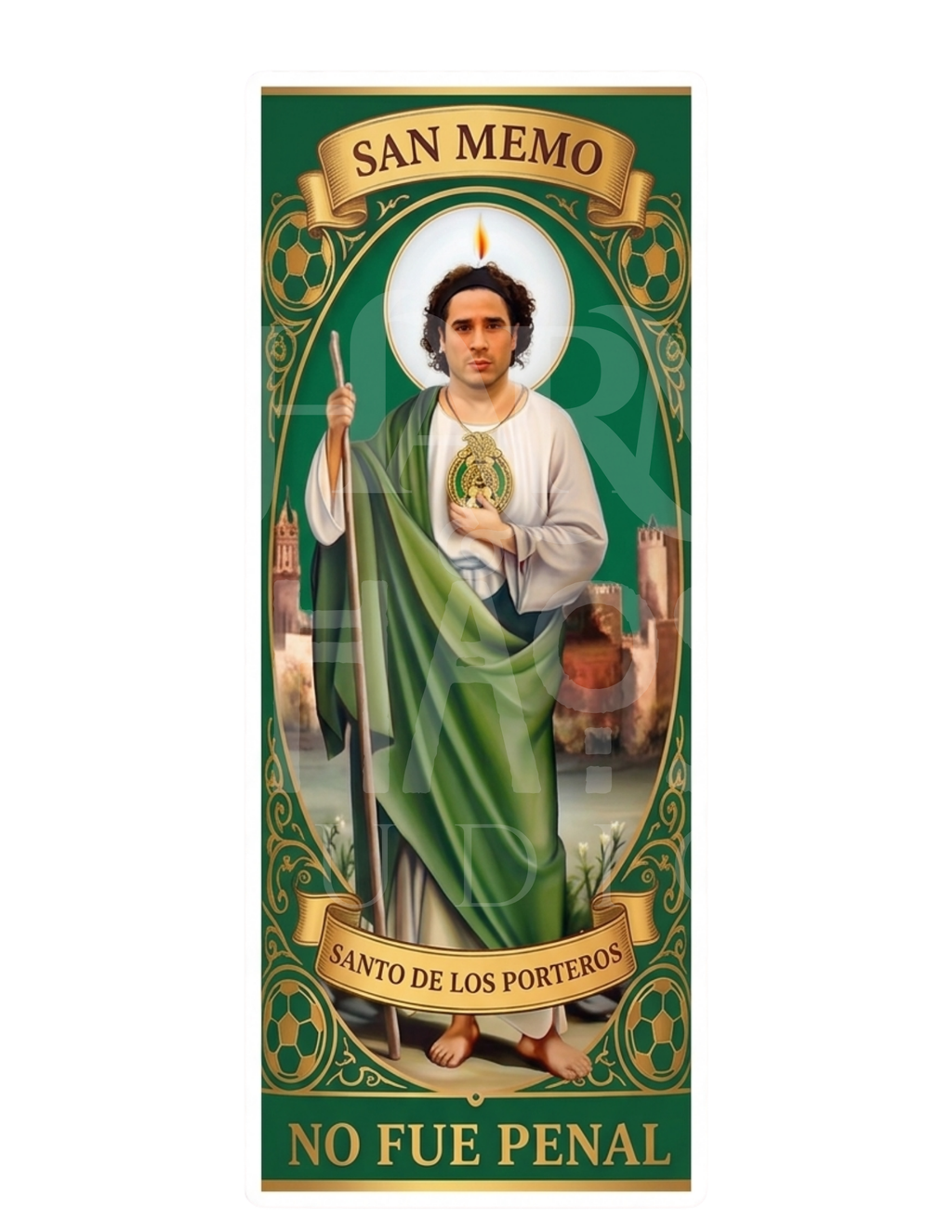 San Memo "No Fue Penal" Die-Cut Sticker – Santo de los Porteros